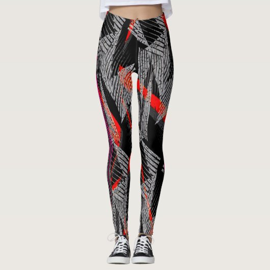 leggings abstract | modern sporty style (Voorkant)