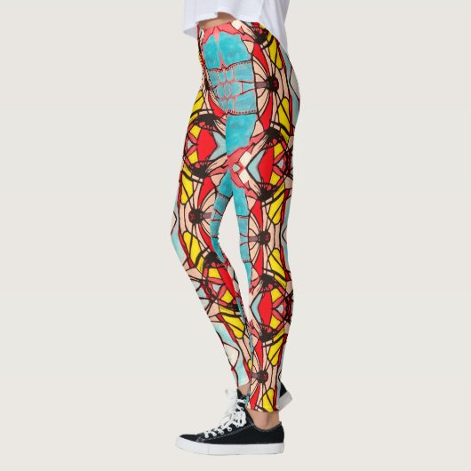 Leggings, Abstract Psychedelic tr IV Leggings (Links)