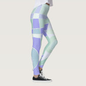 Leggings Abstract Surfonderpastel Paars Groen (Rechts)