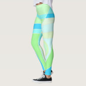 Leggings Abstract surfpasta blauw groen (Links)