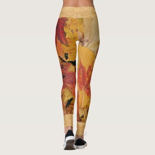 Leggings abstracte bladeren (Achterkant)
