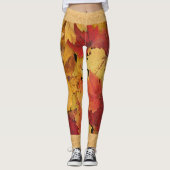 Leggings abstracte bladeren (Voorkant)