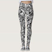 leggings abstracte cirkels (Voorkant)
