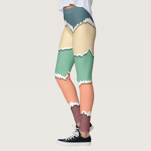 Leggings abstracte kleurenblokken (Links)