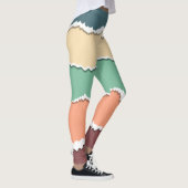 Leggings abstracte kleurenblokken (Rechts)