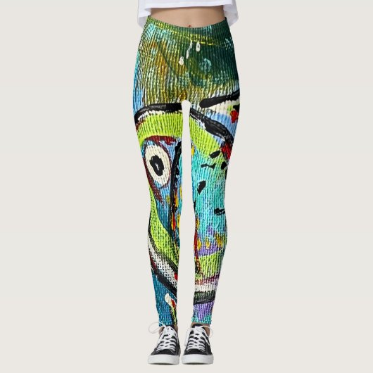 Leggings Abstracte kunst (Voorkant)