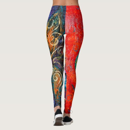 Leggings Abstracte kunst (Achterkant)