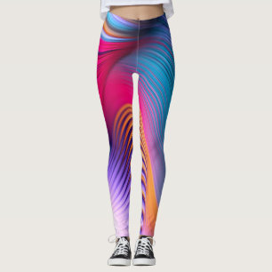 Leggings - Abstracte kunstwerk