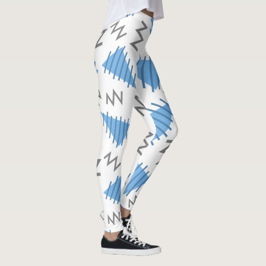 leggings abstracte Memphis Pattern (Rechts)