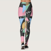 leggings abstracte Memphis Pattern (Achterkant)
