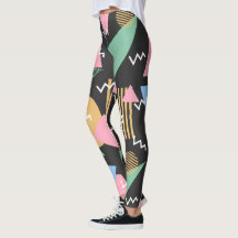 leggings abstracte Memphis Pattern