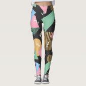leggings abstracte Memphis Pattern (Voorkant)