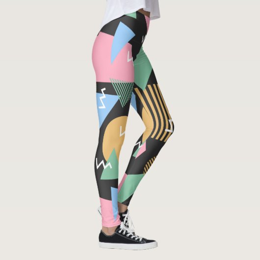 leggings abstracte Memphis Pattern (Rechts)