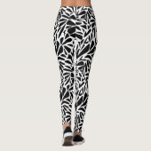Leggings Abstracte moderne naadloze monochrome flo (Achterkant)