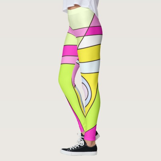 Leggings Abstracte Surfing Bubblegum (Links)