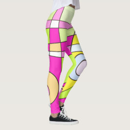 Leggings Abstracte Surfing Bubblegum