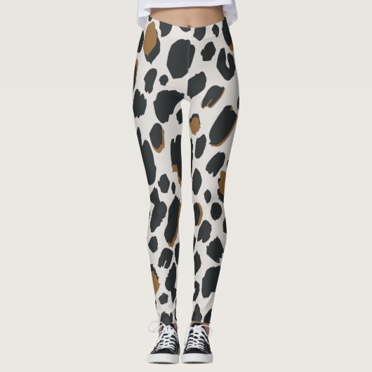 Leggings - afdrukken op luipaard (Voorkant)