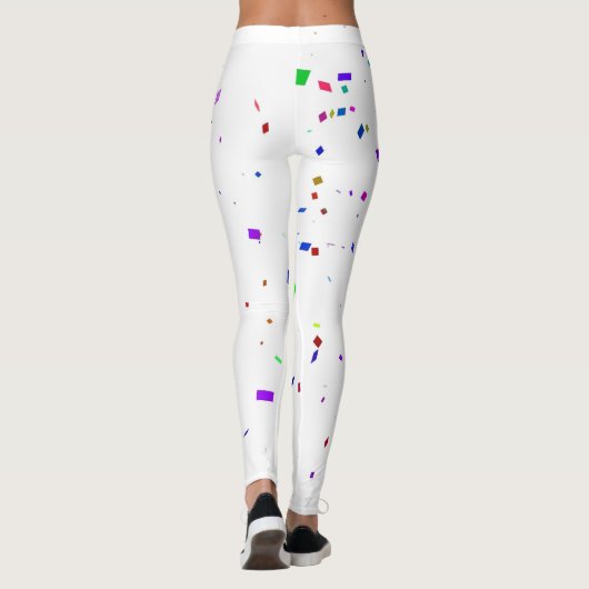 Leggings - afvallende Confetti (Achterkant)