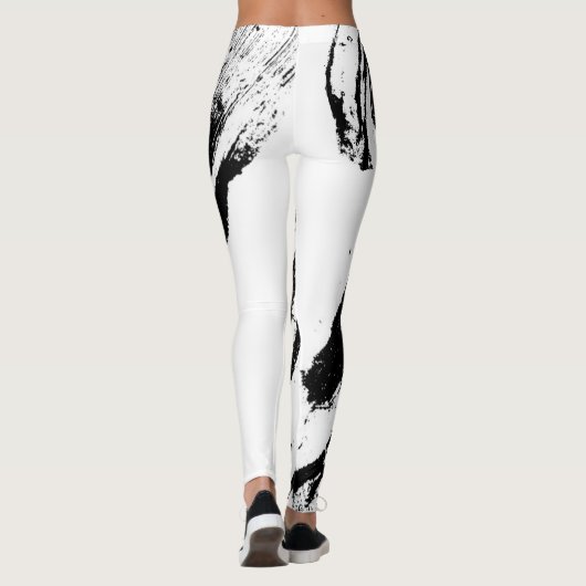 Leggings Altijd abstrkt Blk/Wht III (Achterkant)