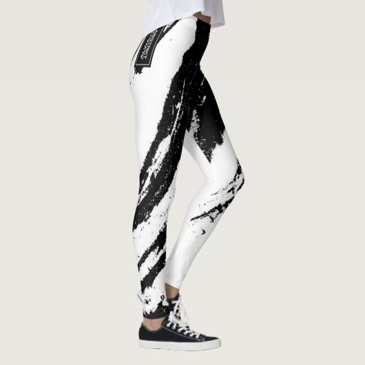 Leggings Altijd abstrkt Blk/Wht III (Rechts)