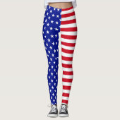 Leggings - Amerikaanse sterren en stripes (Voorkant)