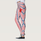 Leggings Amerikaanse vlag Red White Blue op aangep (Links)