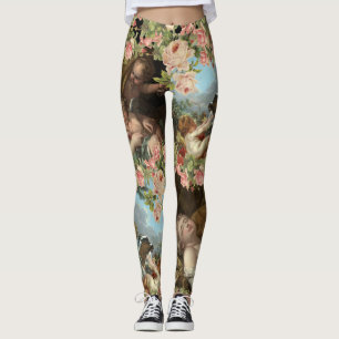 Leggings angels cherubins art of Boucher