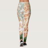 LEGGINGS ANTIEK KANT LEGGINGS GROEN EN BRUIN (Achterkant)