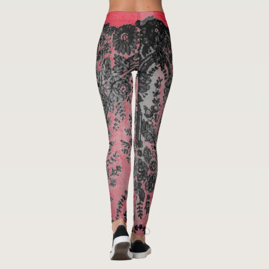 LEGGINGS ANTIEK KANTPATROON (Achterkant)