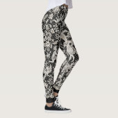 LEGGINGS ANTIEK KANTPATROON ZWART (Rechts)