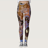 LEGGINGS ANTIEK LACE PATROON MET BUTTERFLIES (Voorkant)