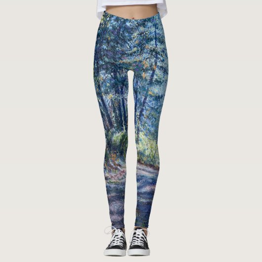 leggings "Avondlicht op het spoor" (Voorkant)