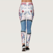 Leggings azul jeans con cortes (Achterkant)