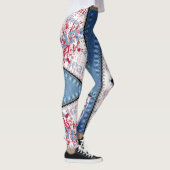Leggings azul jeans con cortes (Rechts)