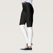 Leggings bicolor, negro y blanco (Links)
