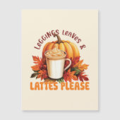 Leggings, bladeren en lattes alsjeblieft - Herfst  (Voorkant)