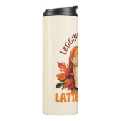 Leggings. Bladeren & Lattes alsjeblieft Thermosbeker (Gedraaid links)