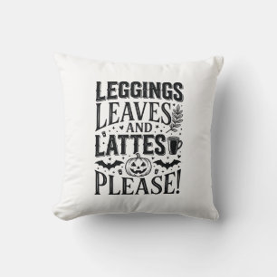 Leggings Bladeren Lattes Halloween Herfst Koffie O Kussen