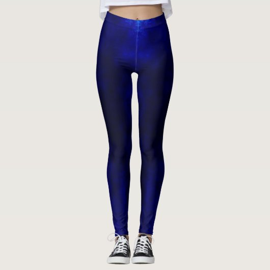 Leggings - Blau marmoriert (Voorkant)