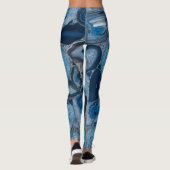 Leggings blauw Agate Geode Stone (Achterkant)