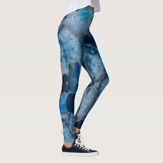 Leggings blauw Agate Geode Stone (Rechts)