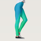 Leggings ~ blauw en groen (Rechts)