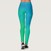 Leggings ~ blauw en groen (Achterkant)