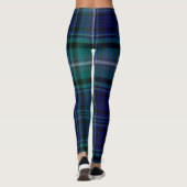 Leggings - Blauw & Groen Tartan (Achterkant)