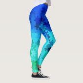 Leggings blauw-groene verloopdoekjes (Rechts)