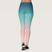 Leggings Blauw naar roze Sunset Ombre (Achterkant)