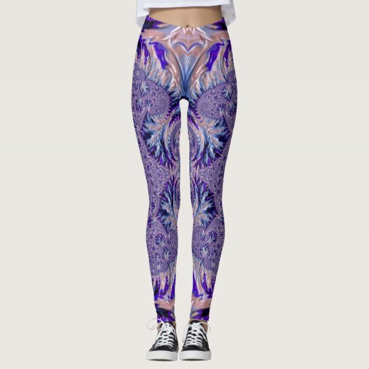 Leggings ~ blauw paars ~ Origineel (Voorkant)