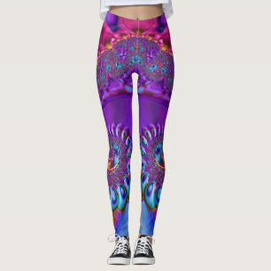 Leggings ~ Blauw paars roze ~ Origineel
