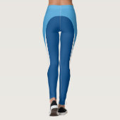 Leggings blauw/wit/blauw patroon (Achterkant)