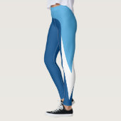 Leggings blauw/wit/blauw patroon (Links)